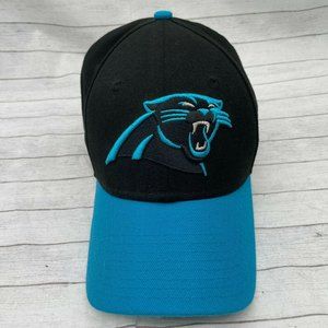 Carolina Panthers New Era 9Forty Logo Hat Cap Authentic NFL Black Blue OSFM